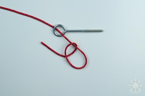 Как вязать черепаший узел - шаг 4