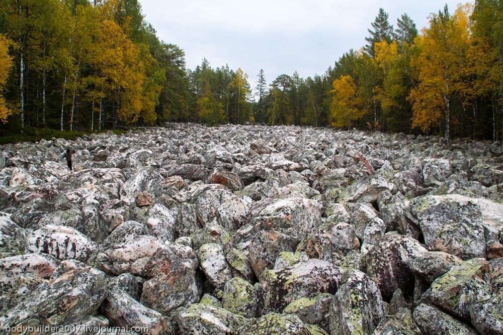 Каменная река на Урале