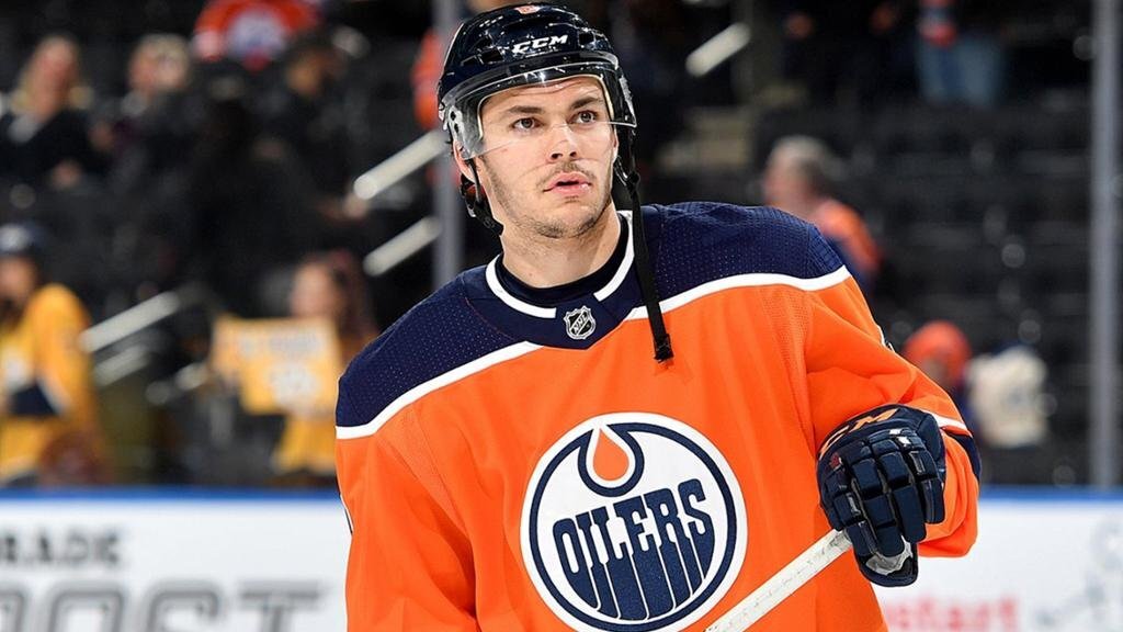 Тай Рэтти в составе Эдмонтон Ойлерз.