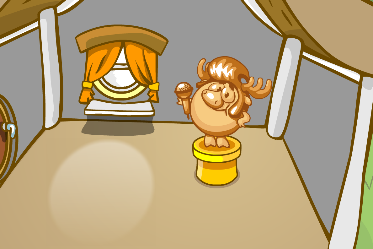 Вот так выглядит подарок в домике Смешарика.