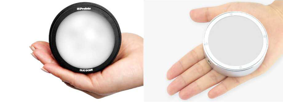 Profoto C1 (слева), Godox R1 (справа)