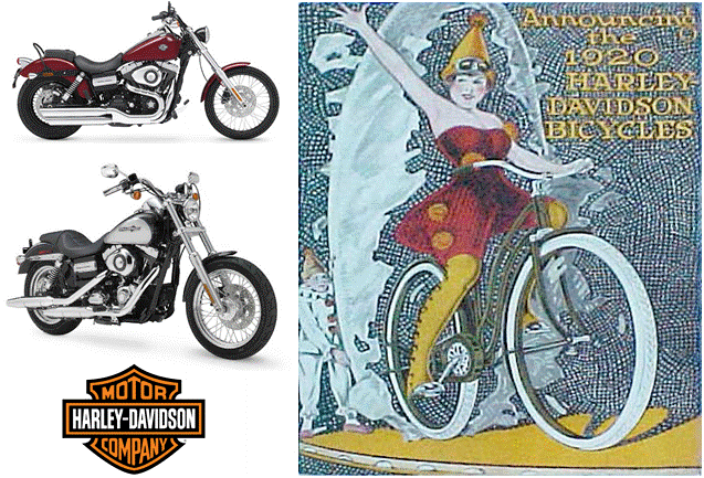 Всем знаком старый добрый Harley Davidson. Но и его педали раньше крутили ногами!