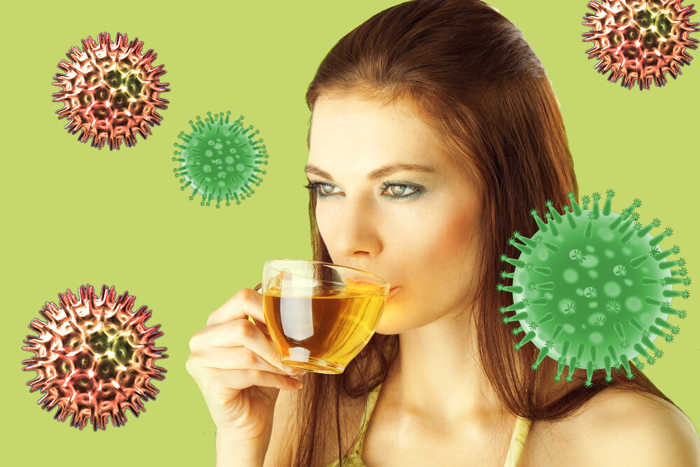 Зеленый чай борется с вирусами?