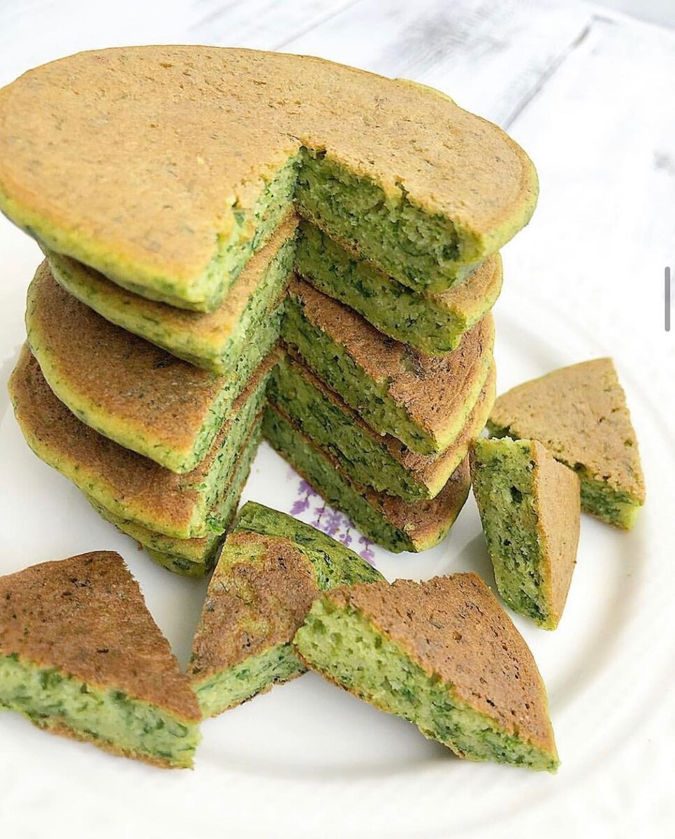 Зелёный панкейки