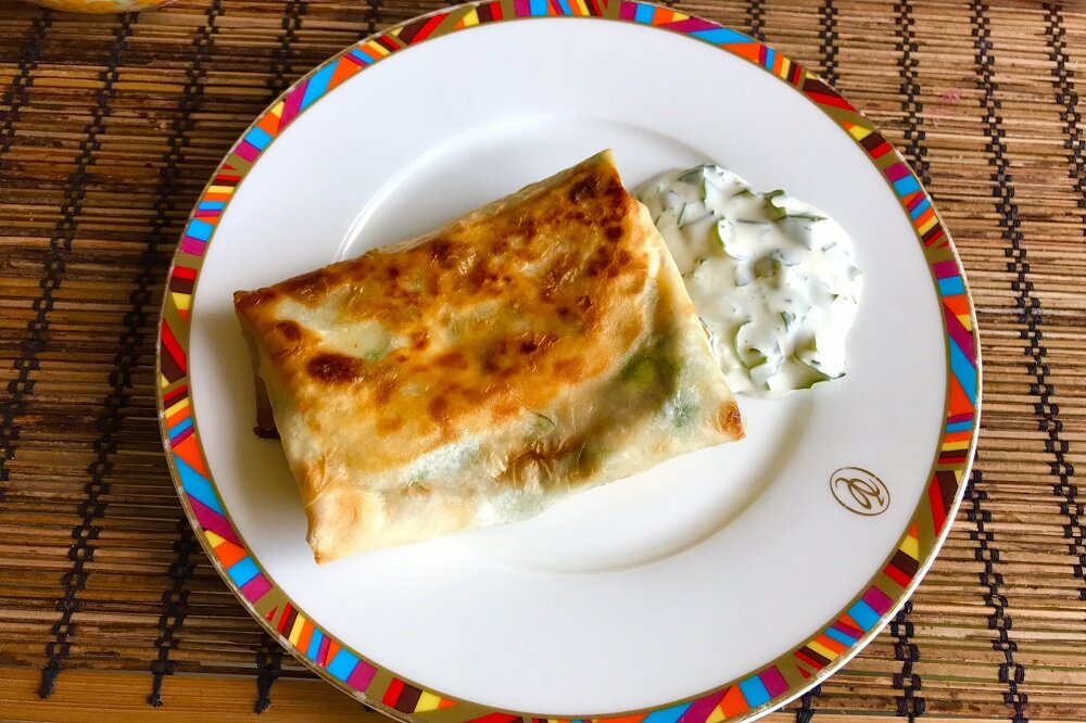 Кутабы из лаваша