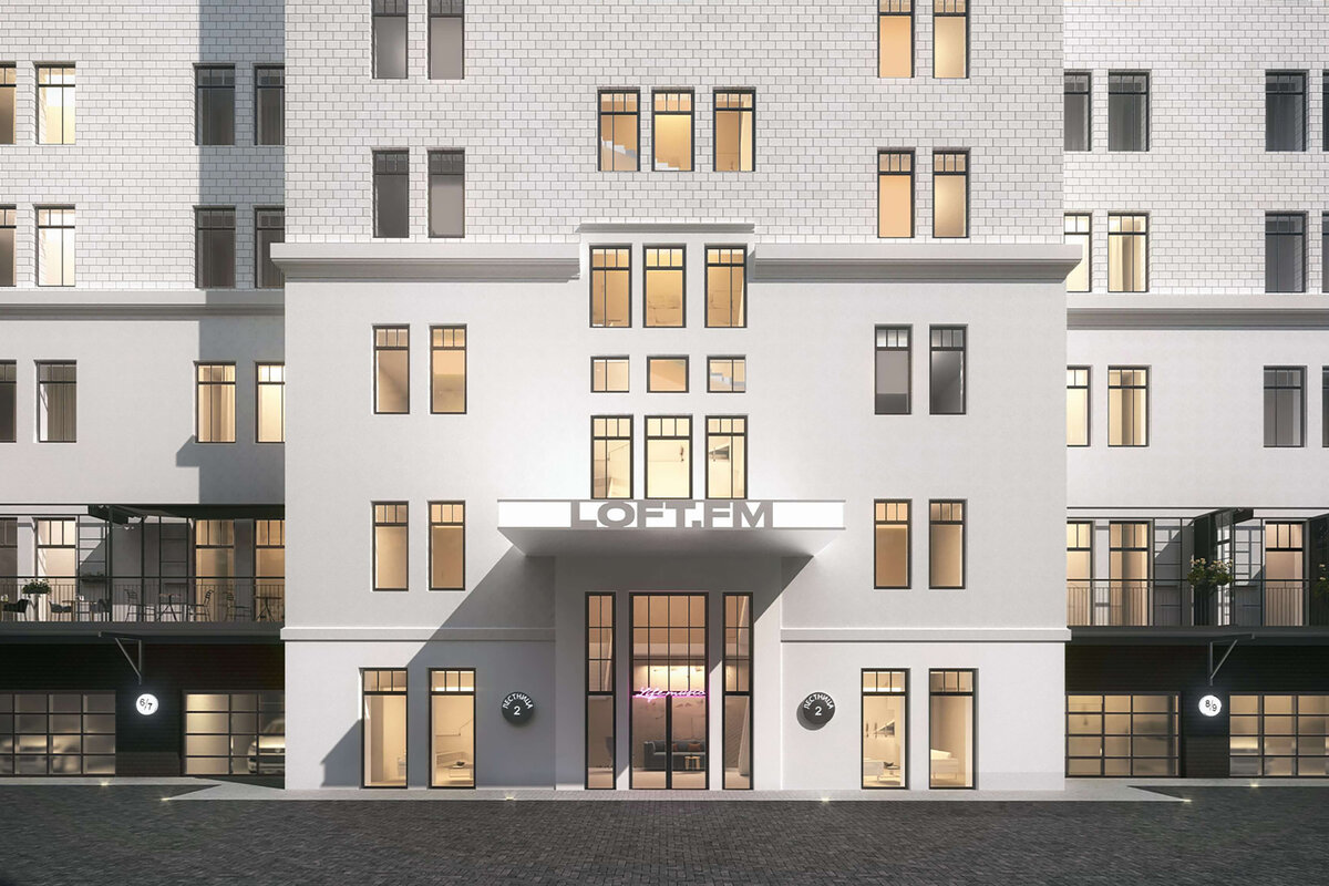 Входная группа жилого комплекса Loft FM