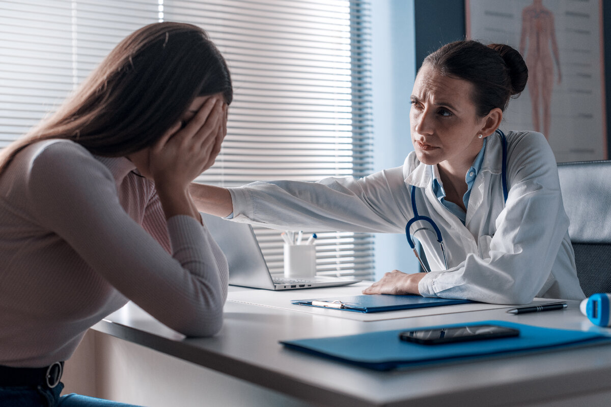 Doctor sad