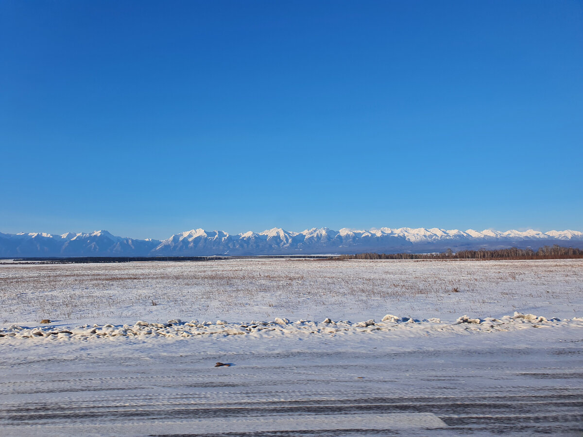 Село Кырен в Бурятии. Февраль 2022 г.