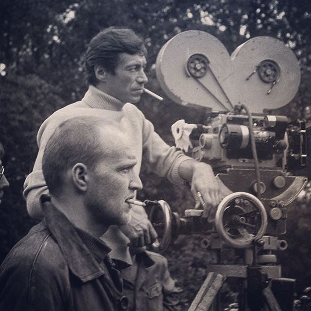 Георгий Рерберг и Александр Кайдановский на съемках фильма «Сталкер»