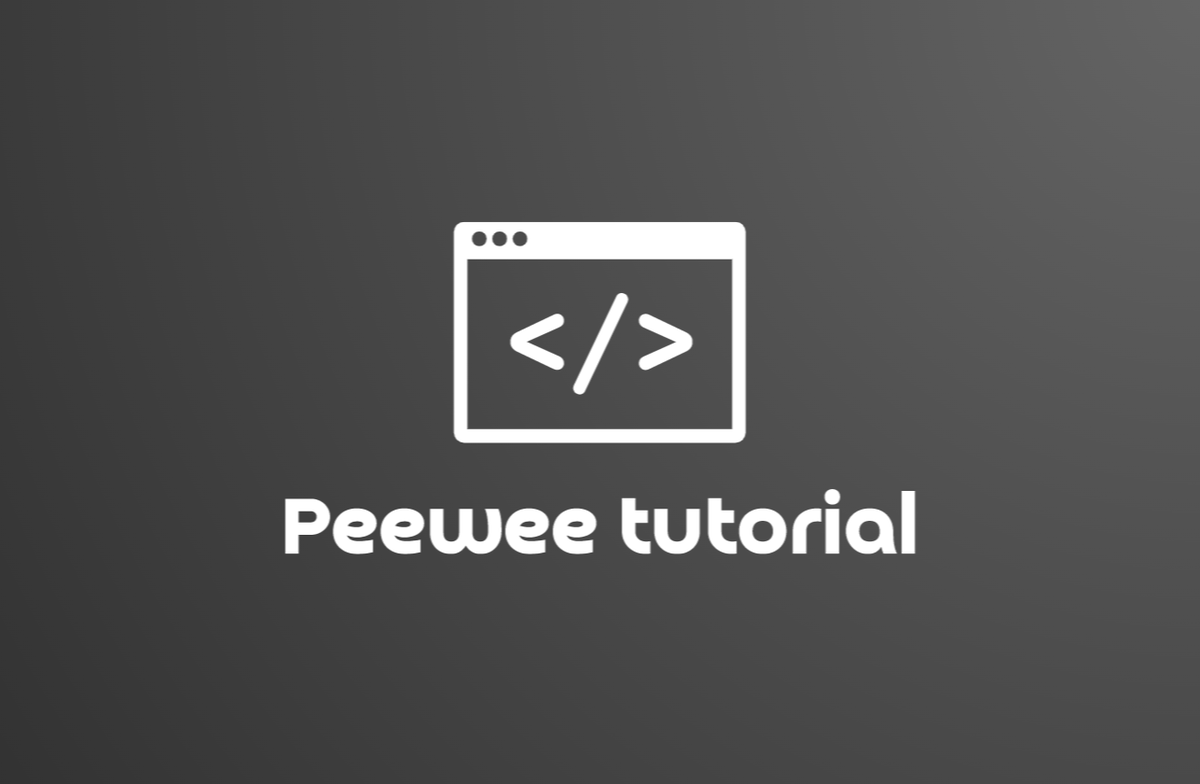 Python. Peewee tutorial