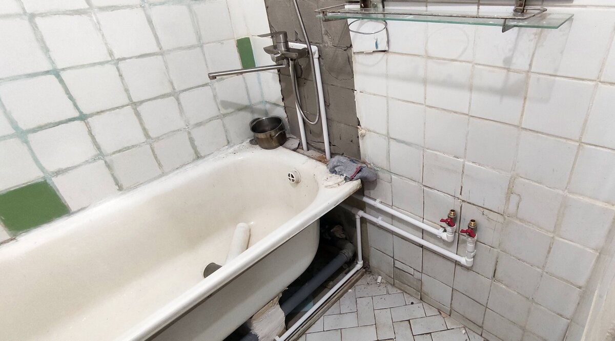 Замена труб водоснабжения