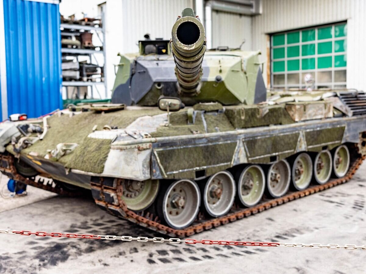    Немецкий танк Leopard 1 A5© AFP 2023 / AXEL HEIMKEN