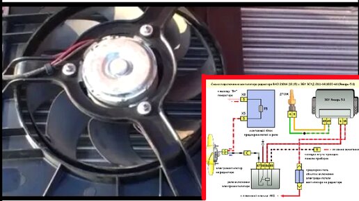Схема Подключения ВЕНТИЛЯТОРА ОХЛАЖДЕНИЯ. Не включается Вентилятор охлаждения Радиатора ВАЗ 2114, 2115, 2109, 2110, 2112, 2111, гранта