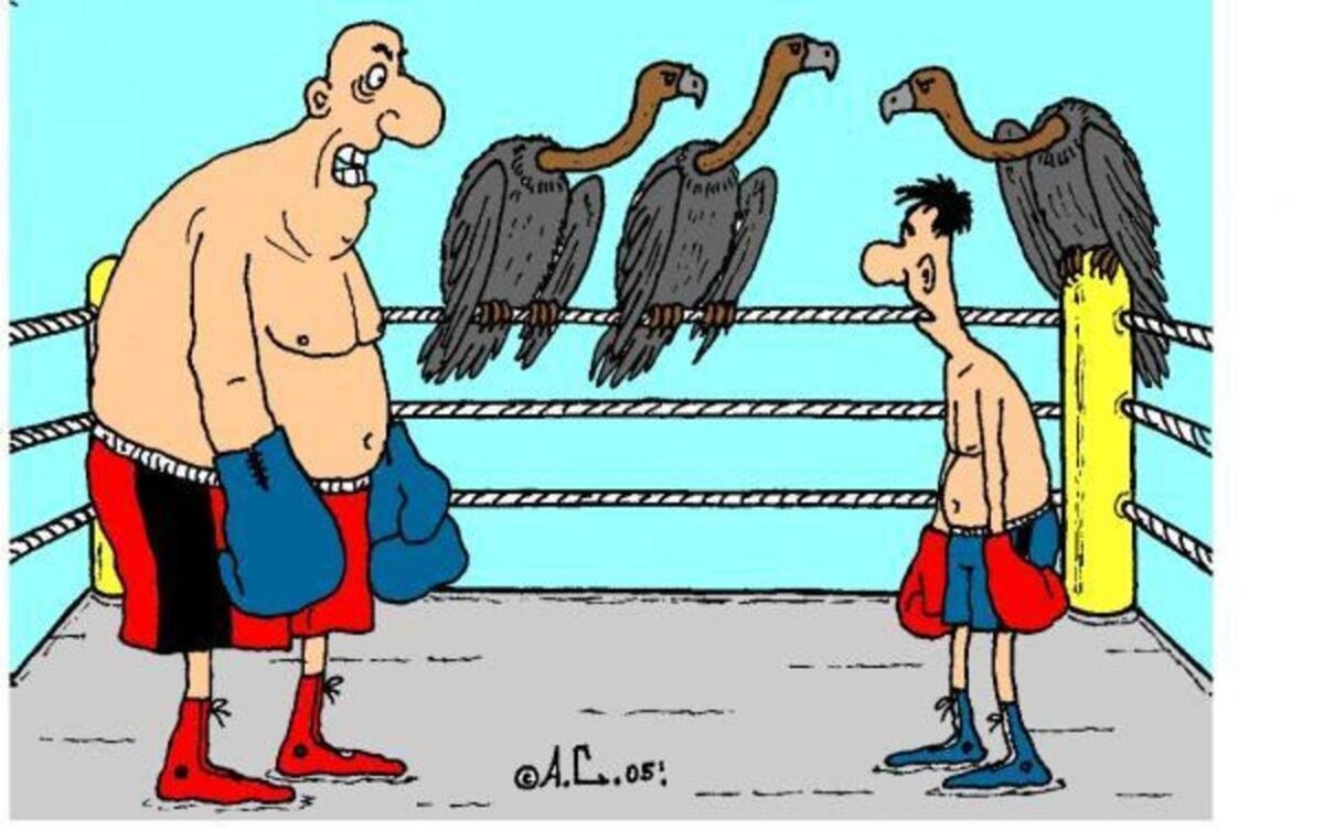 Не махайте кулаками. Угарные карикатуры. Боксер карикатура. Шуточная драка. Борьба карикатура.