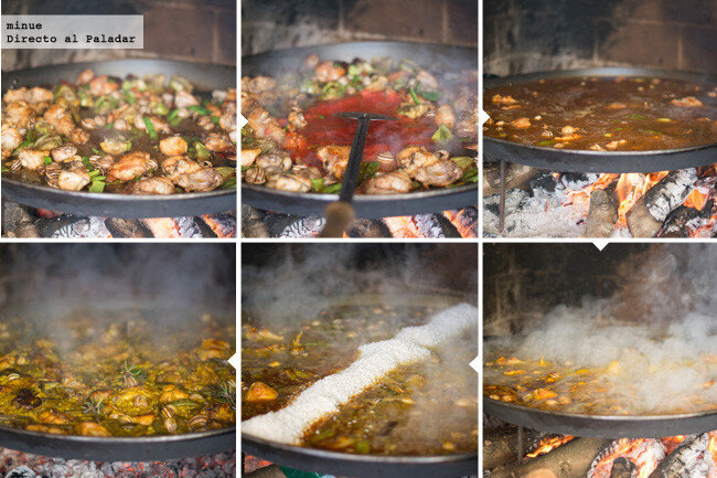 Процесс приготовления паэльи. Источник Яндекс. Картинки