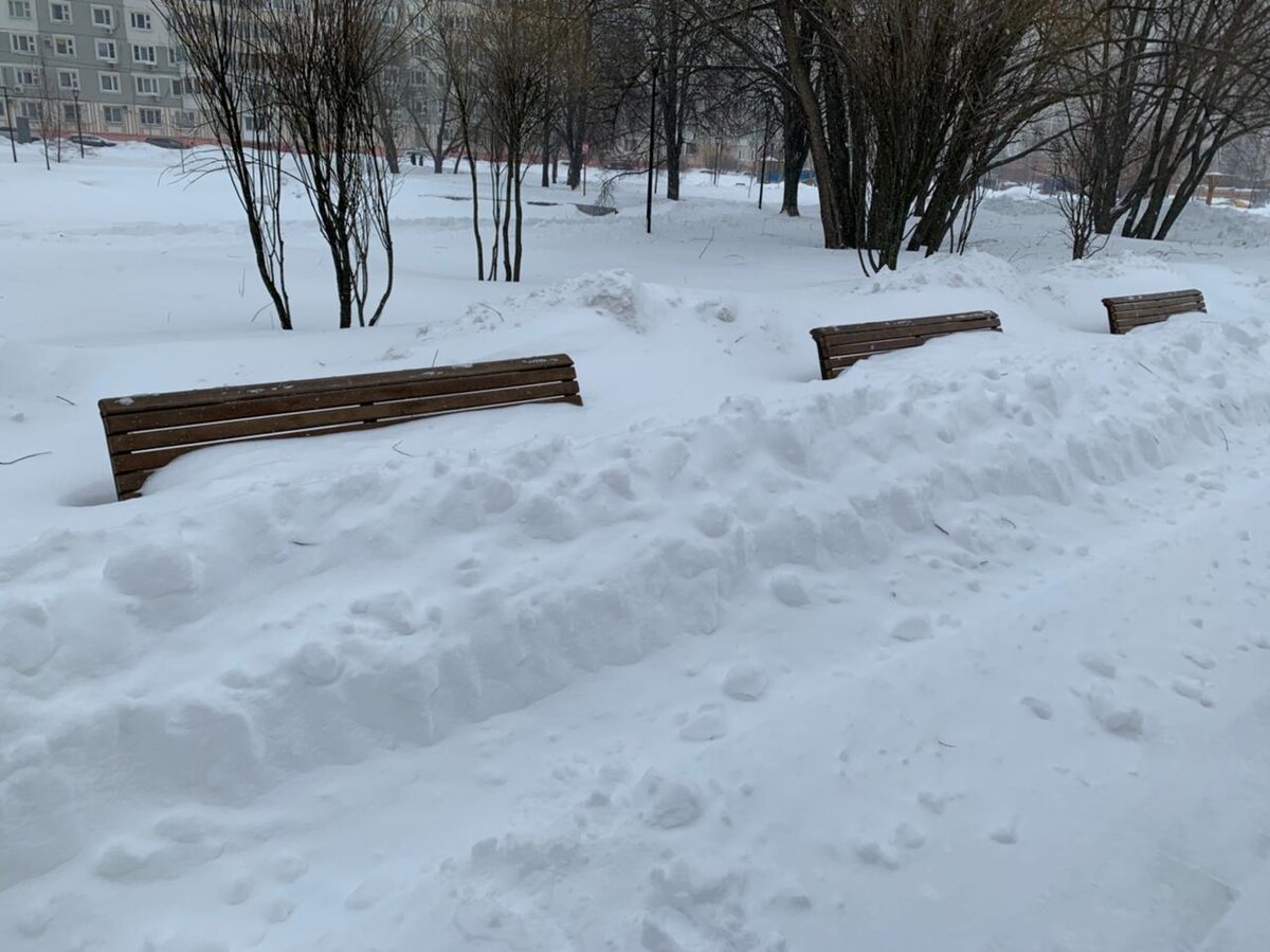 Южное Бутово в эти снежные дни