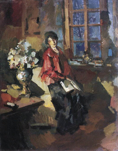 К.А. Коровин "Актриса Надежда Комаровская", 1919