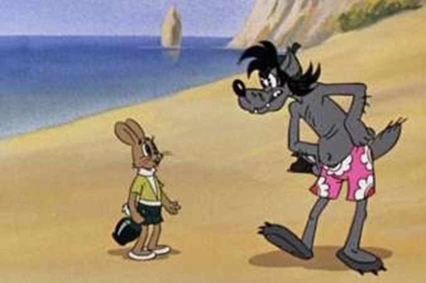 Кадр из мультфильма "Ну, погоди!"