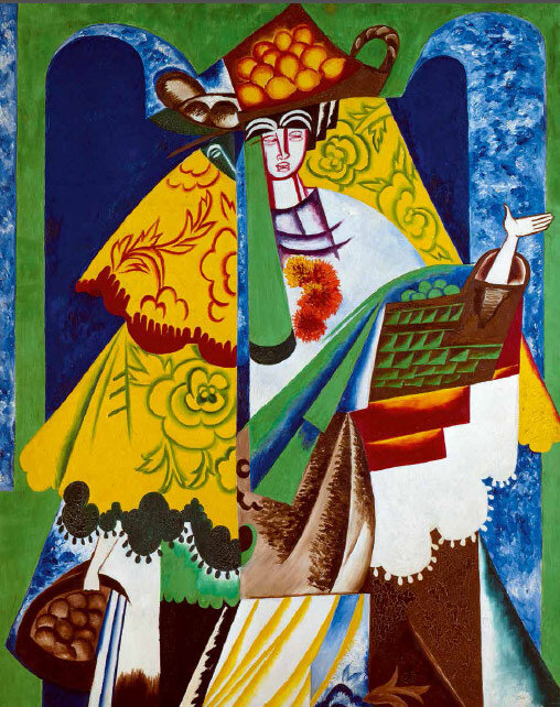 Продавщица апельсинов. Ок. 1916. 
Холст, масло. 131 × 97. Музей Людвига. Кельн