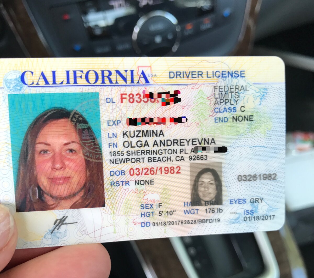 california driver license