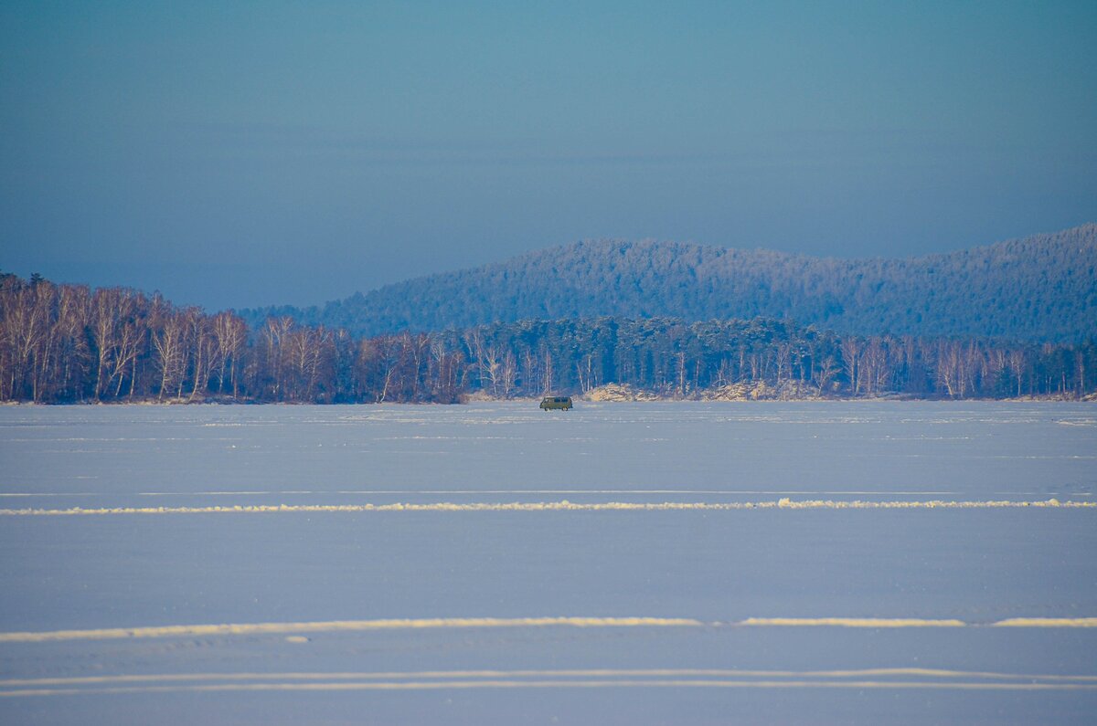 Зимние панорамы озера Сунгуль