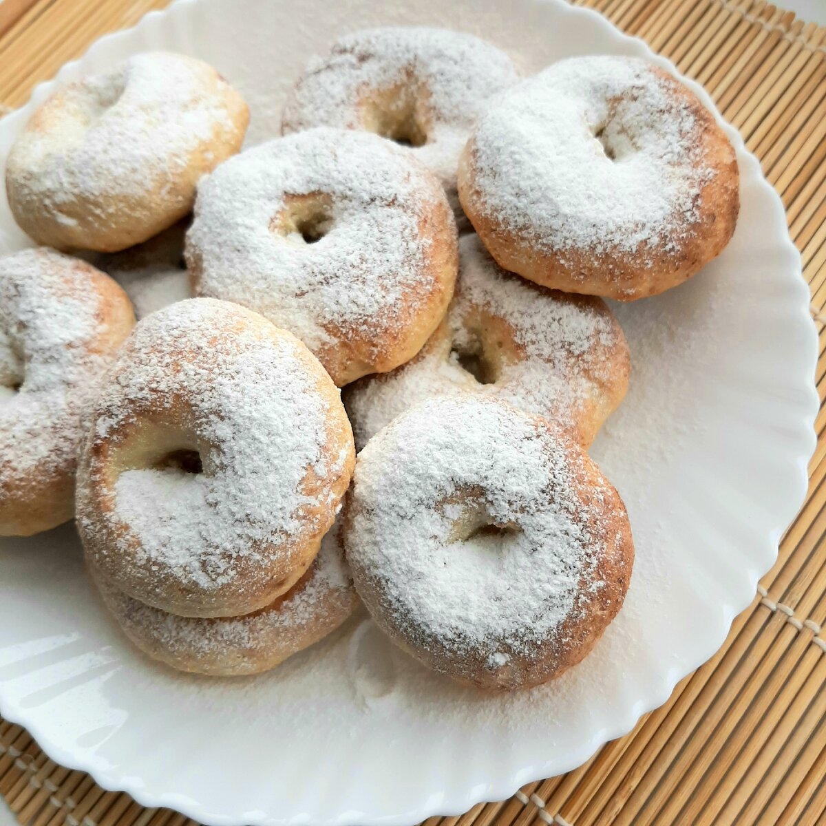 Творожные пончики в духовке. Кральки. Печенье пончик без дырки.