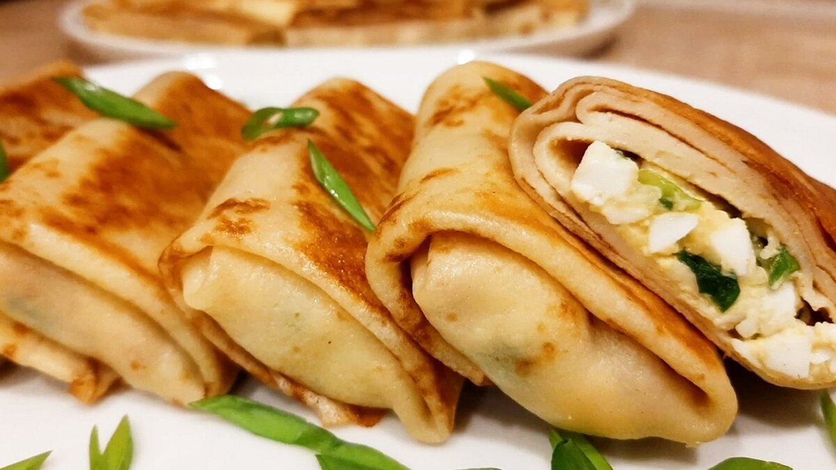 Тонкие Блины с начинкой