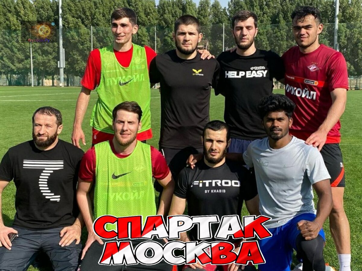Хабиб и К, игроки КБ на тренировочном сборе "Спартака" в ОАЭ
