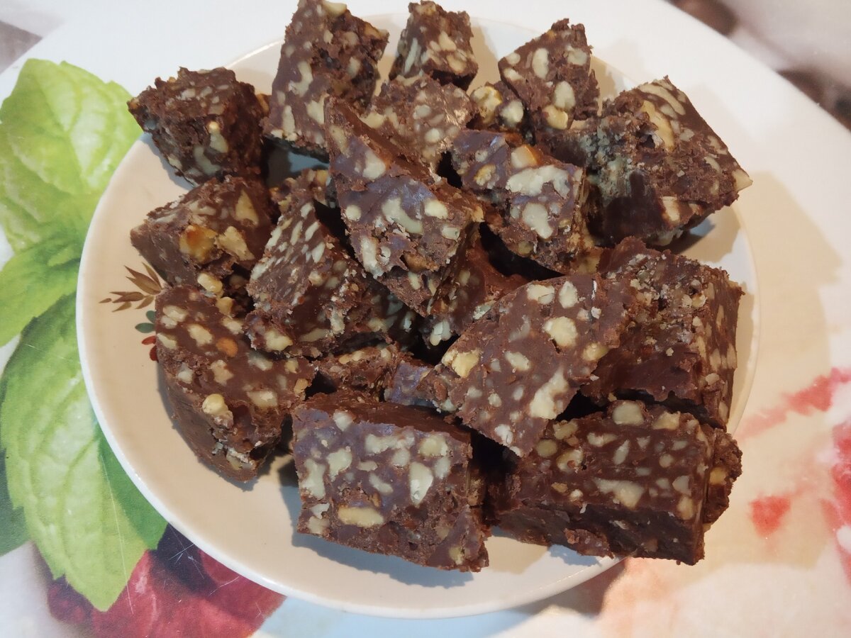 Шоколадно-ореховый десерт