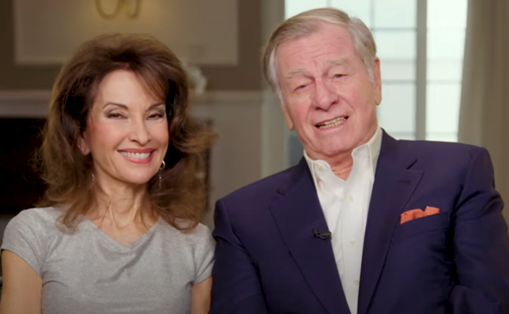 Сьюзан Луччи и Хельмут Хубер. Скриншот с YouTube, сюжет канала Yahoo Entertainment о съёмках последней серии проекта «Все мои дети»