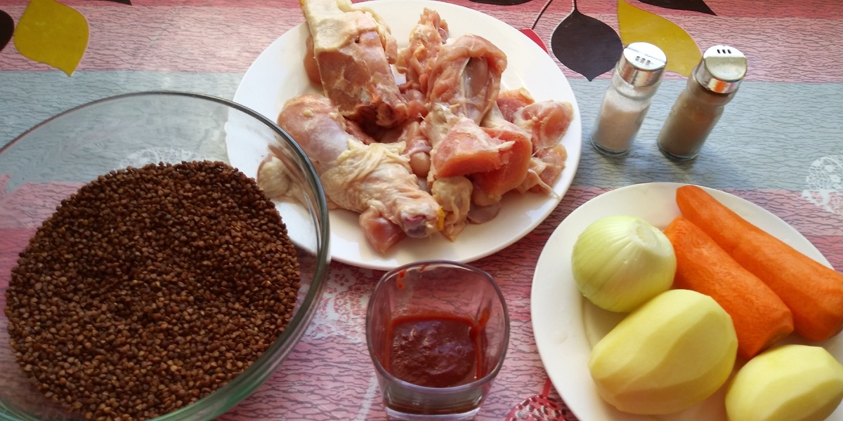 Приготовим продукты для приготовления гречки