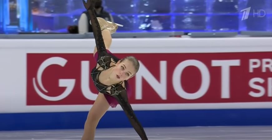 Александра Трусова. Фото: принтскрин записи выступления