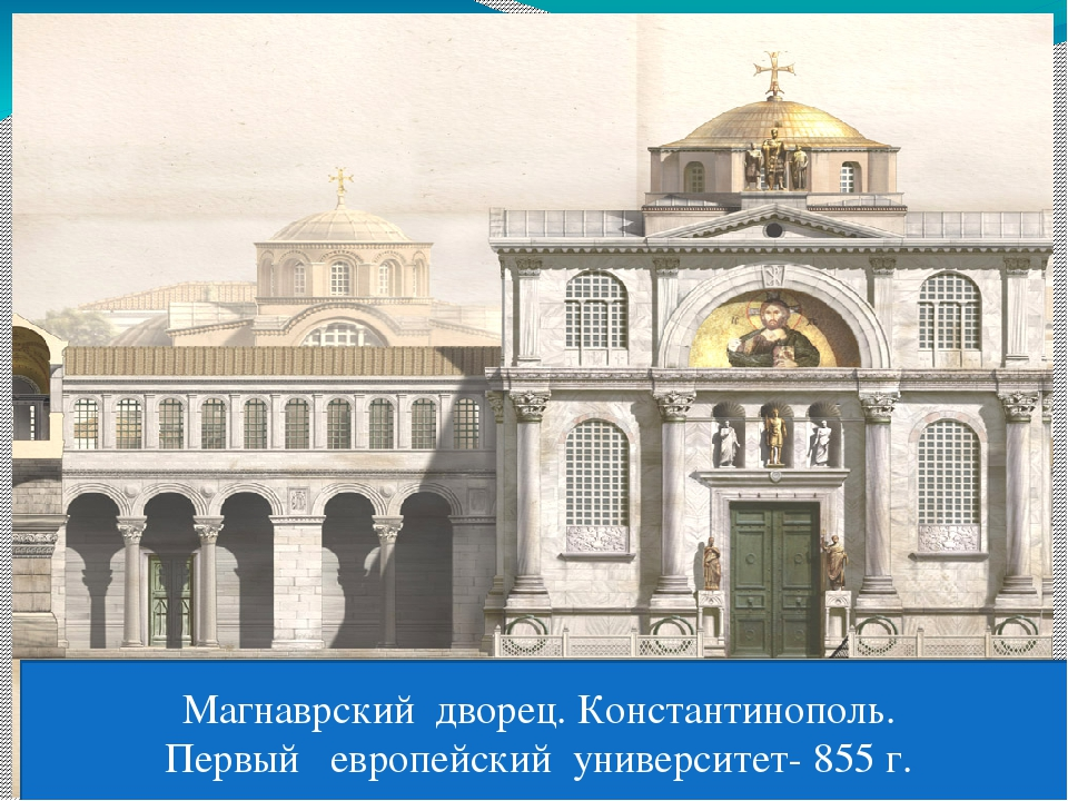 Константинопольская, или Магнаврская школа. Из свободного доступа в интернете.