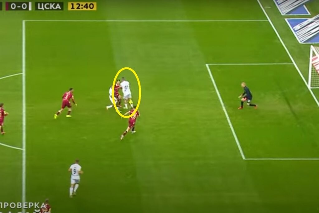 Скриншот с трансляции matchtv.ru