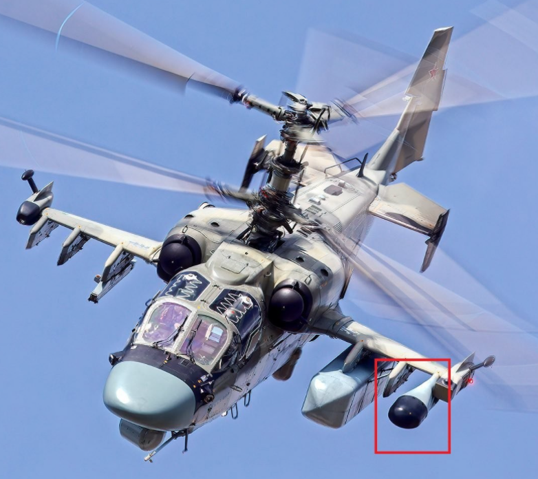 Говорится, что недавно добавленное устройство на Ка-52М используется для передачи данных для "изделия 305".