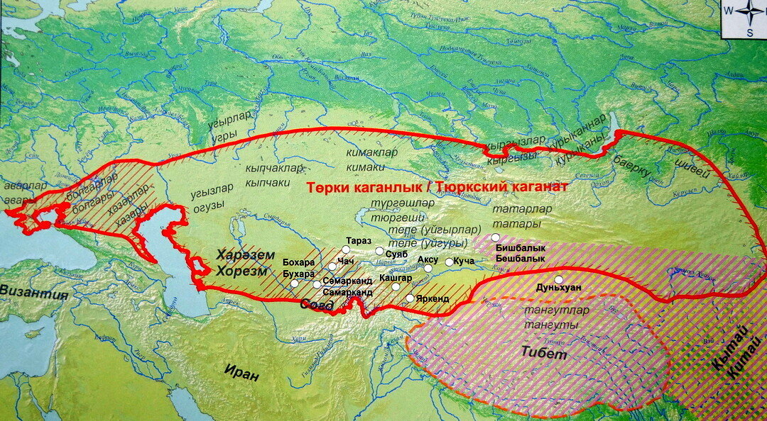 
Тюркский каганат в VI-VII вв.