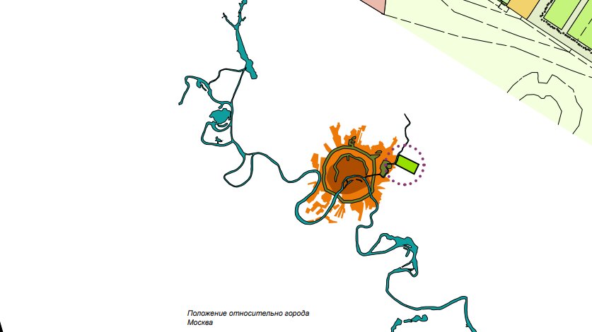 В атласе приводятся такие сравнительные схемы. Положение парка относительно города Москва. Посмотрите каким огромным был парк при Анне Иоанновне! Мне кажется, что он был протяженностью чуть ли не до места, где сейчас располагается станция метро "Авиамоторная".