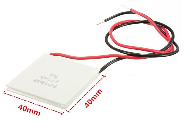 ЭЛЕМЕНТ ПЕЛЬТЬЕ. Фото с сайта https://sam-stroitel.com/samodelnyj-xolodilnik-na-elemente-pelte.html 