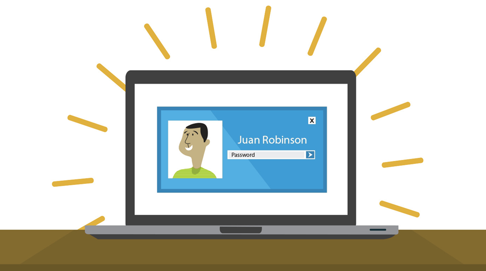 Экран входа в учетную запись