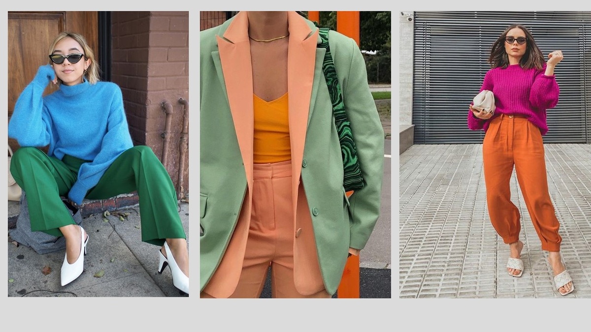 Фото из Pinterest. Принцип сочетания цветов одной насыщенности.