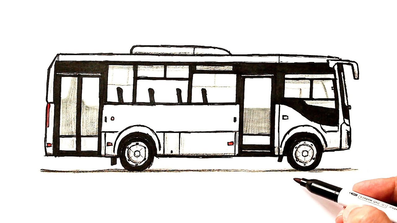 Рисунок лондонского автобуса