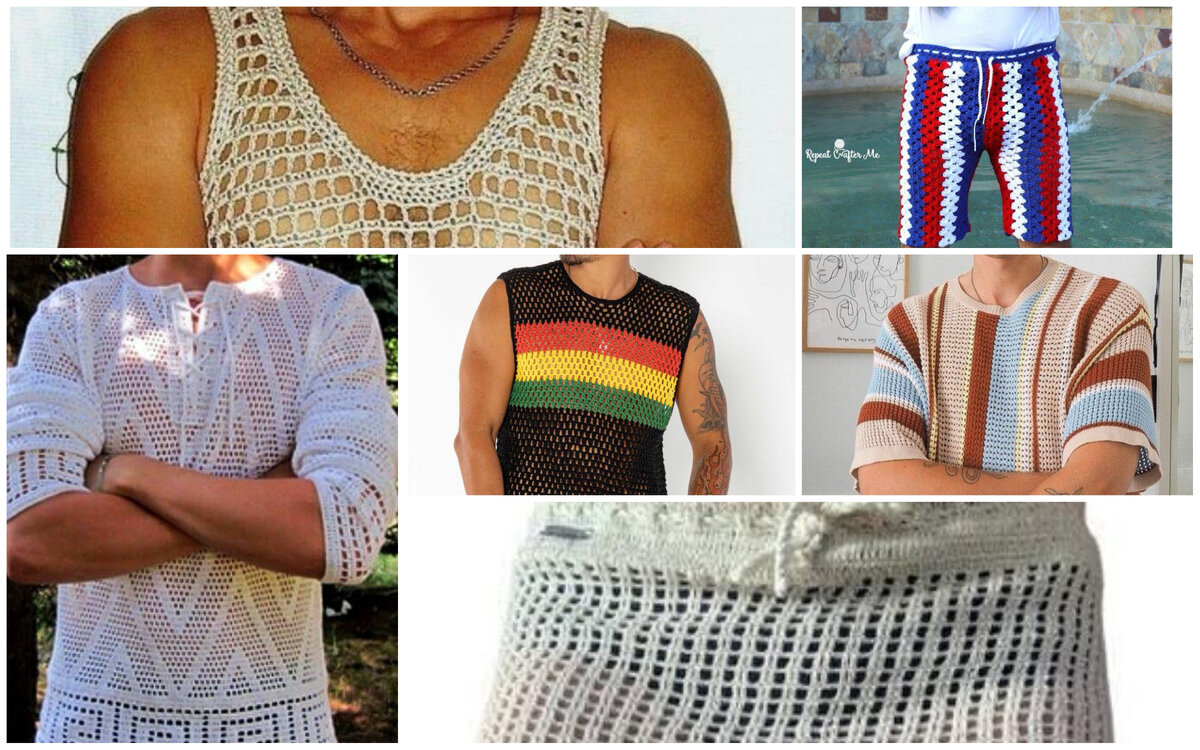 Обложка к слайд-шоу Вязание для мужчин на лето