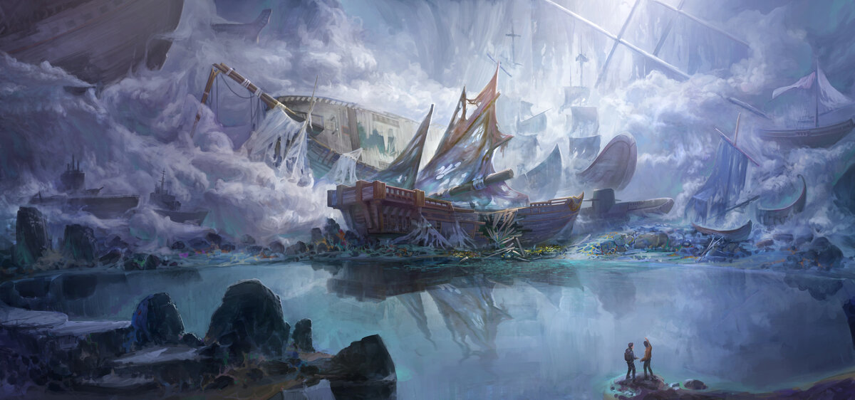 Место, где находятся пропавшие корабли / © Kui Lee / you498816484.artstation.com
