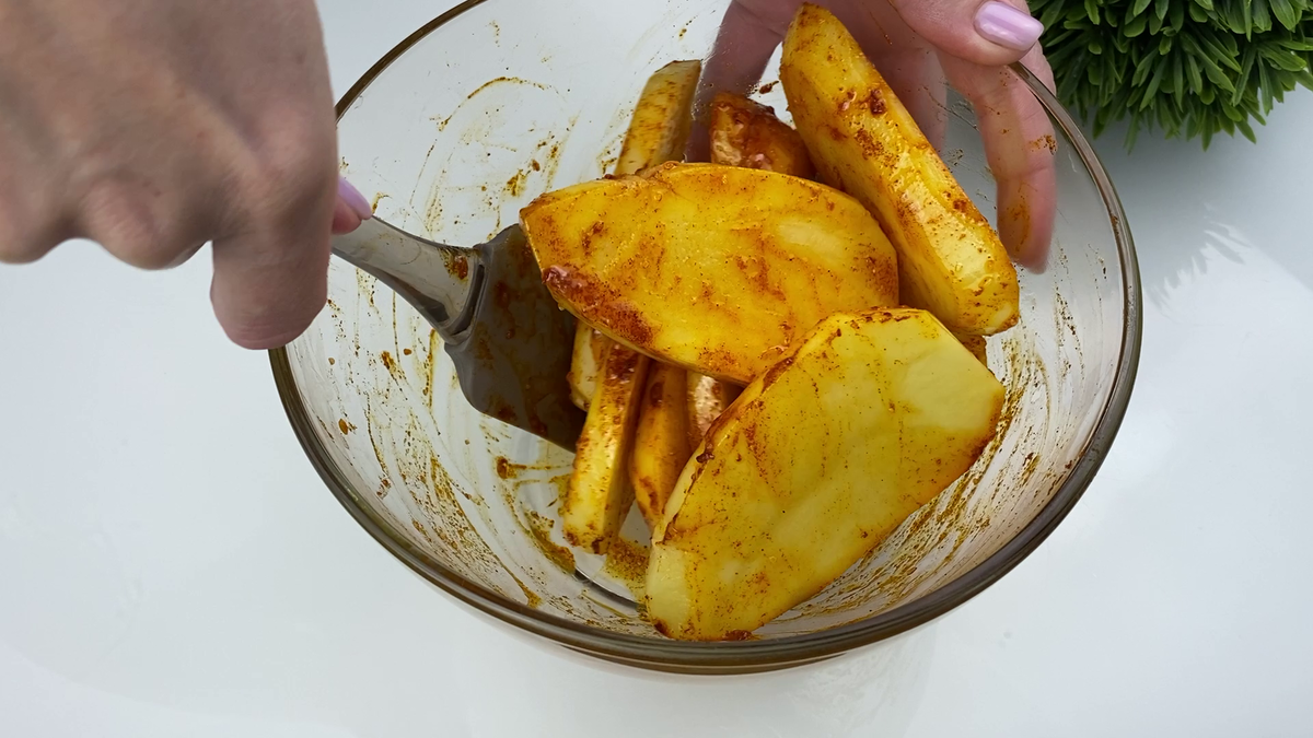 Картошка-гармошка с беконом