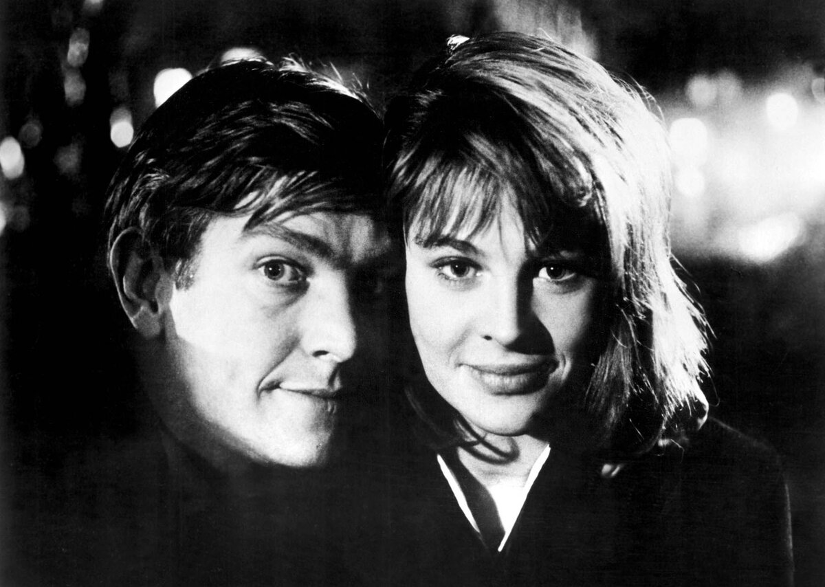 Tom Courtenay and Julie Christie in "Billy Liar"