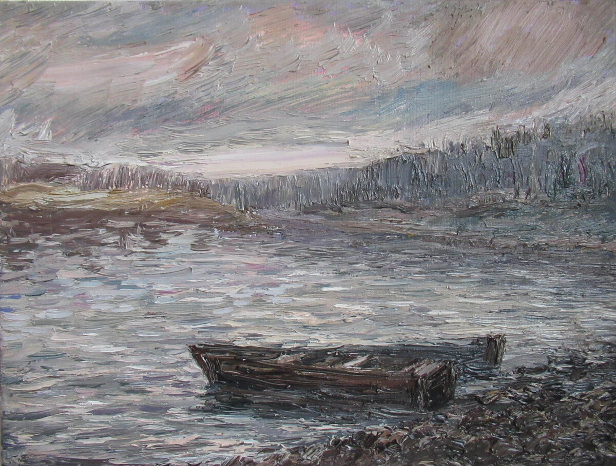 "Ока. Поздняя осень"               холст. масло           30х40