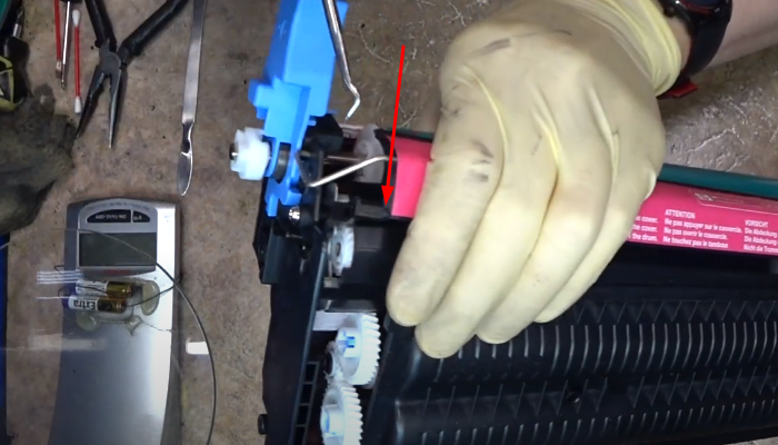 Фото 17. Разделяем две половины картриджа