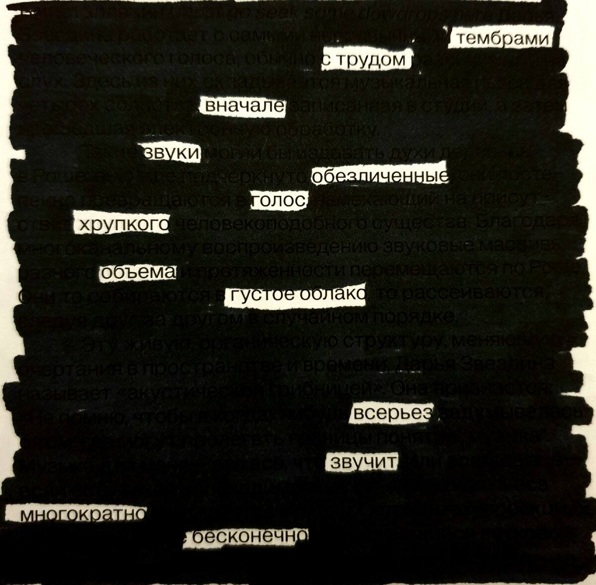 © YarRa |Blackout Poetry|