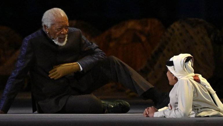    Морган Фримен и Ганим Аль-Муфта.