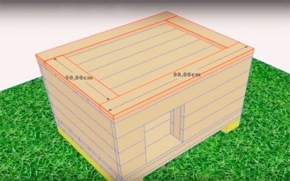Как сделать теплую будку для собаки: чертежи, фото